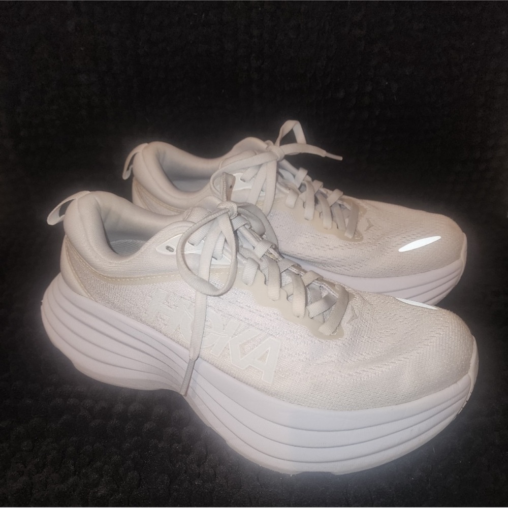 Hoka Bondi 8 White